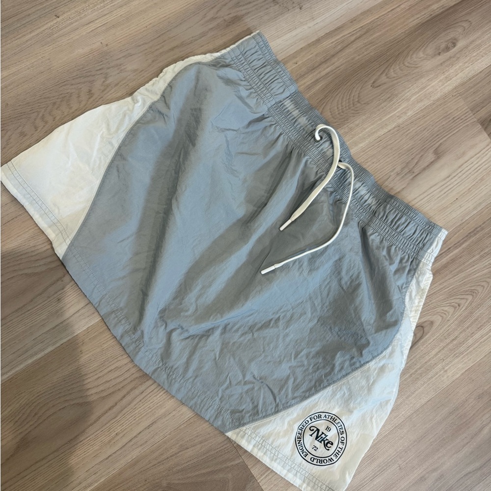 Gray and White Nike Skirt